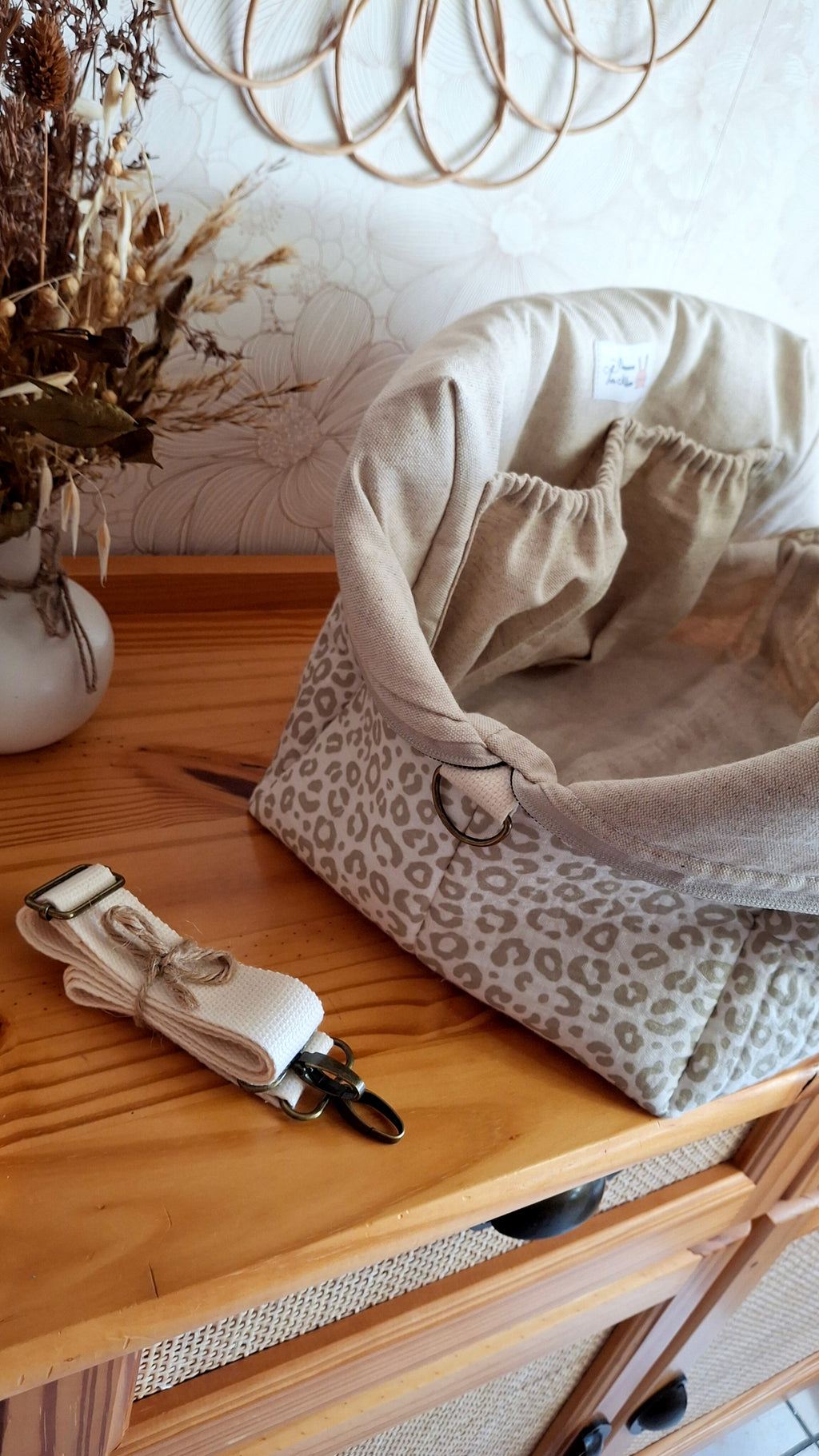 Sac à langer "AMOUR" ❀ Version Volants • Personnalisé