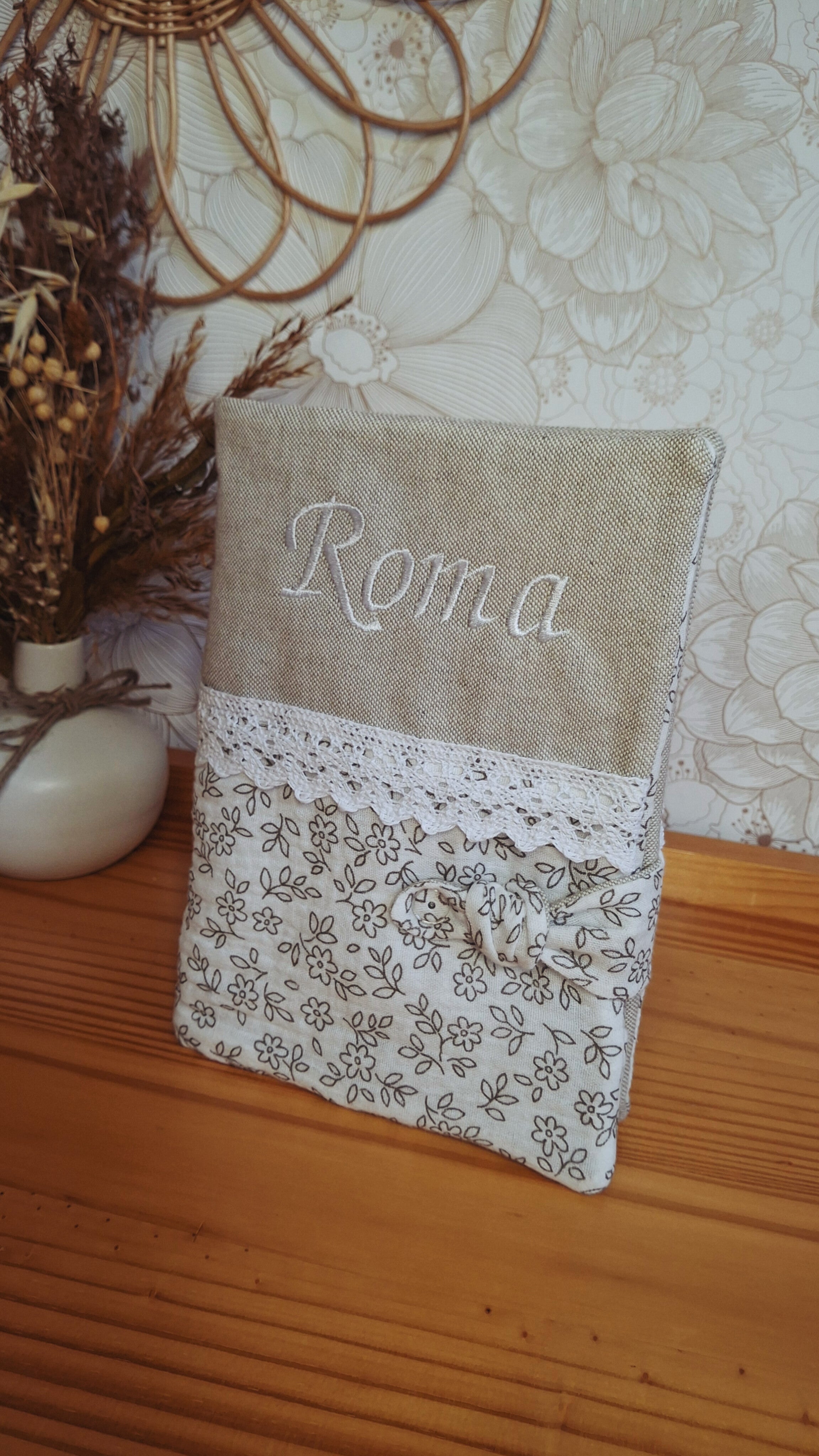 Protège carnet de santé personnalisé "ROMA" ❀  Personnalisé
