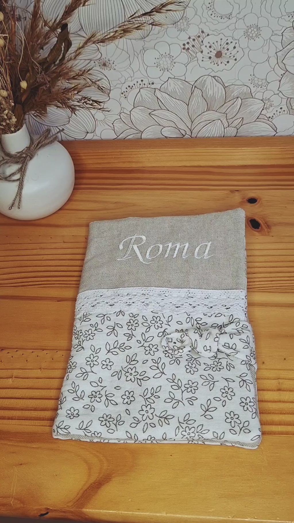Protège carnet de santé personnalisé "ROMA" ❀  Personnalisé